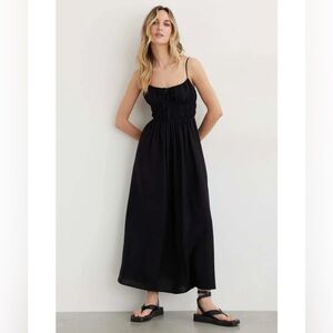 Dynamite Linen Black Maxi Dress